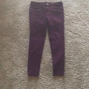 Maroon jeans